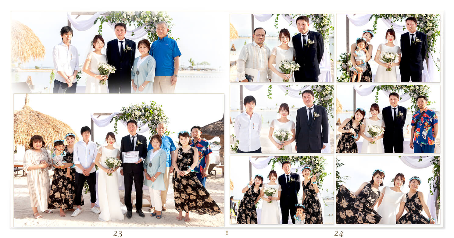 23～24ページ セブ島 結婚式アルバム