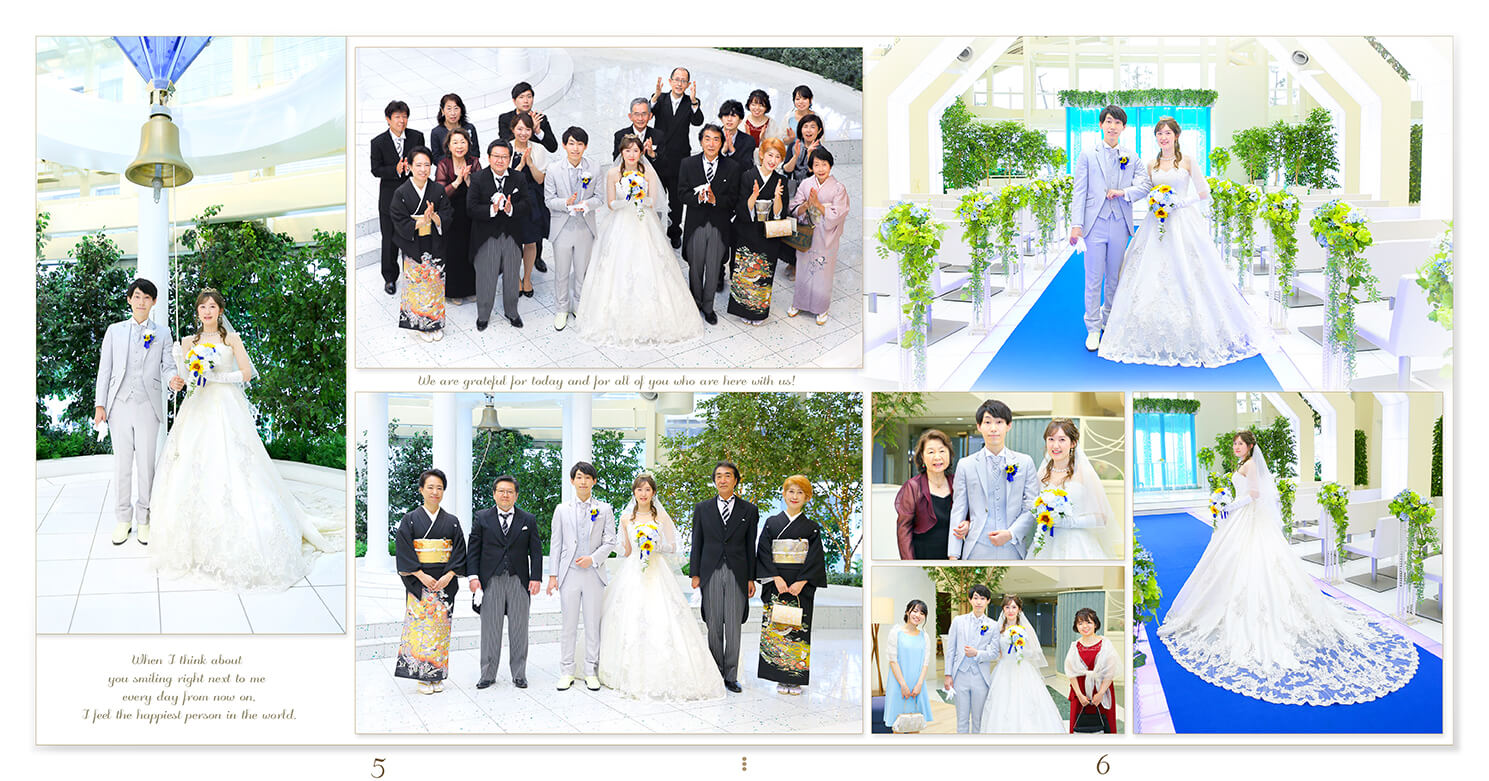 5～6ページ ルミアモーレ 結婚式アルバム