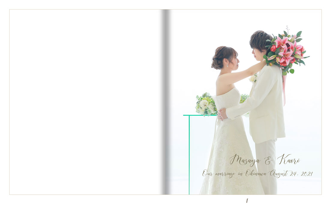 1～2ページ 沖縄コーラルチェペル 結婚式アルバム