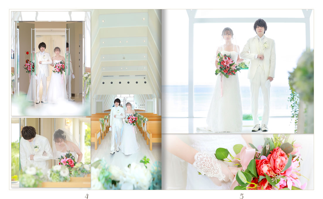 5～6ページ 沖縄コーラルチェペル 結婚式アルバム