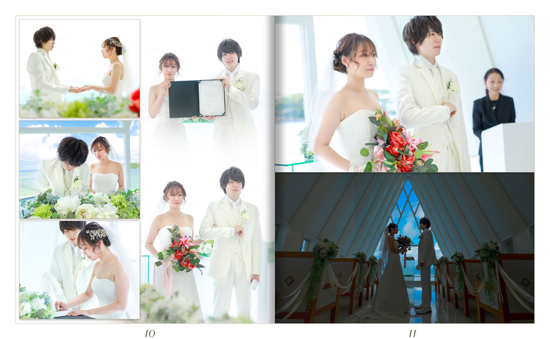 11～12ページ 沖縄コーラルチェペル 結婚式アルバム