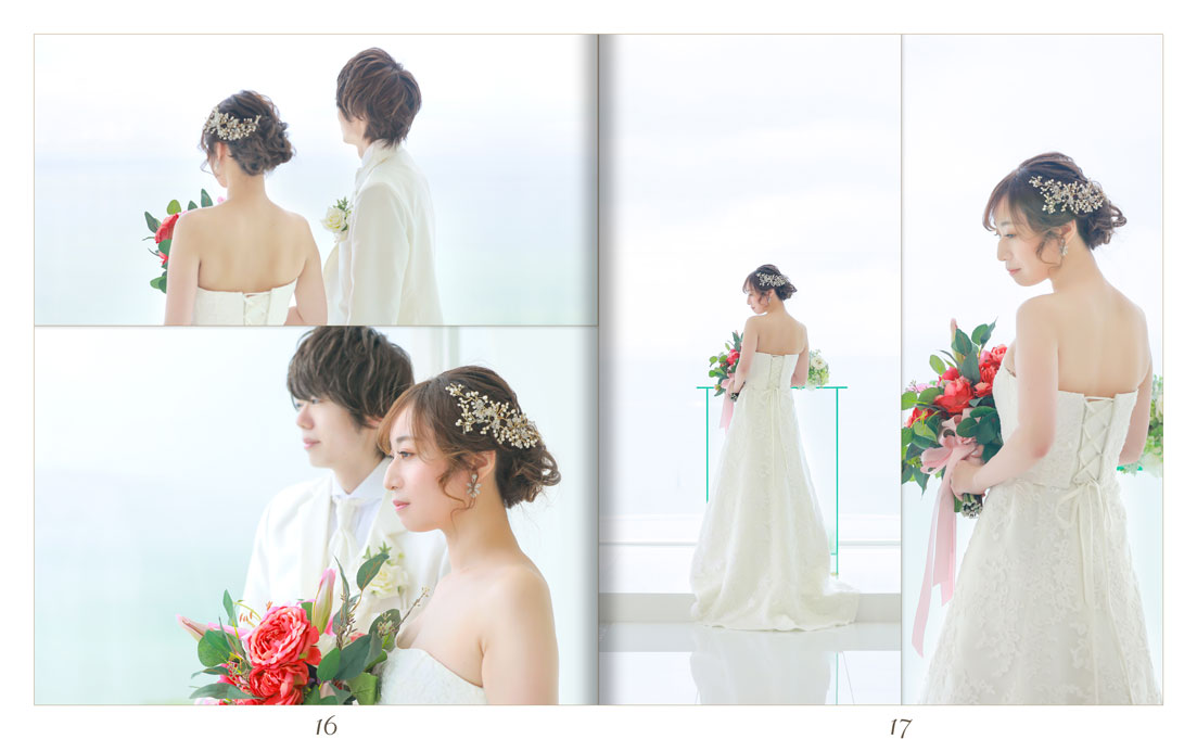 17～18ページ 沖縄コーラルチェペル 結婚式アルバム