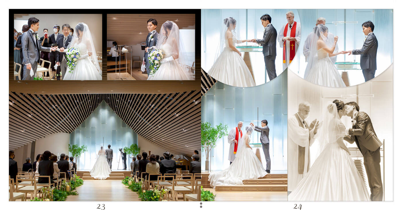 23～24ページ ホテルロイヤルクラシック大阪 結婚式アルバム