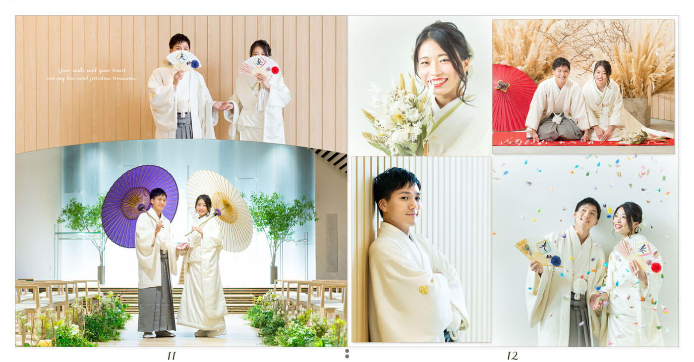 11～12ページ ホテルロイヤルクラシック大阪 結婚式アルバム