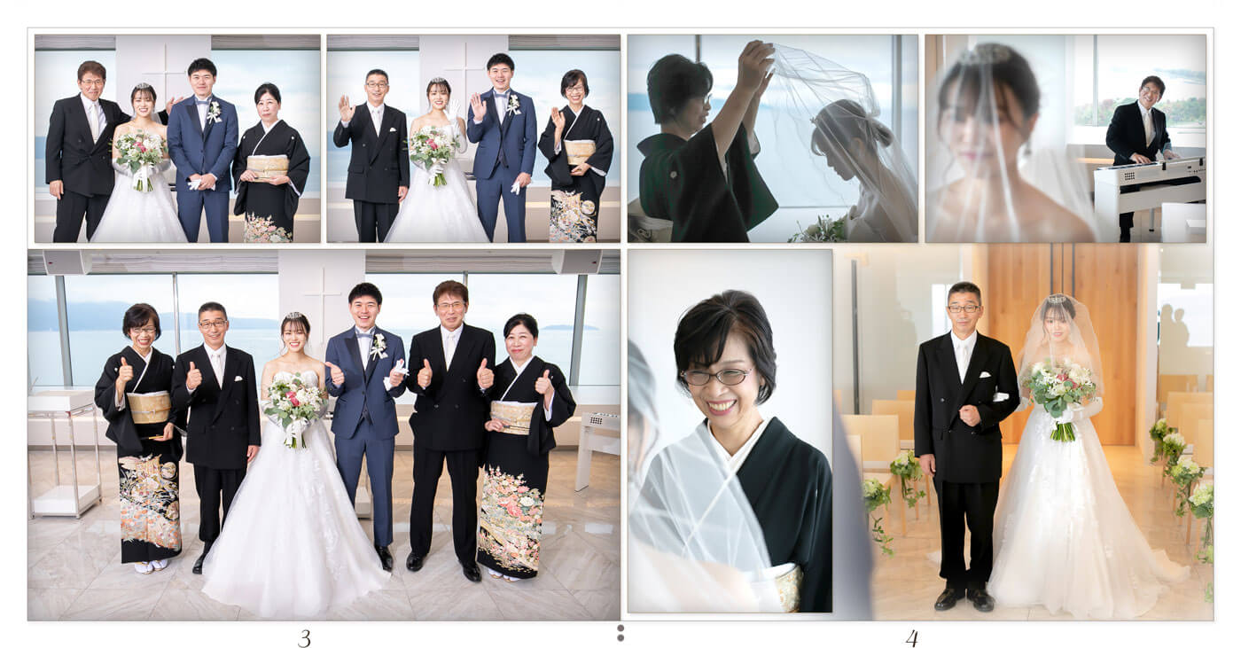 3～4ページ 琵琶湖マリオットホテル 結婚式アルバム