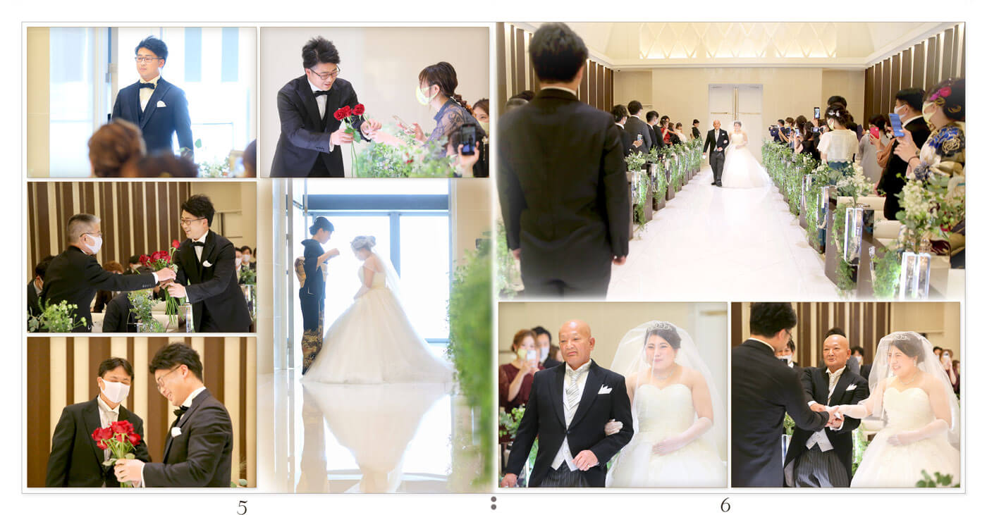 5～6ページ ノートルダム神戸 結婚式アルバム