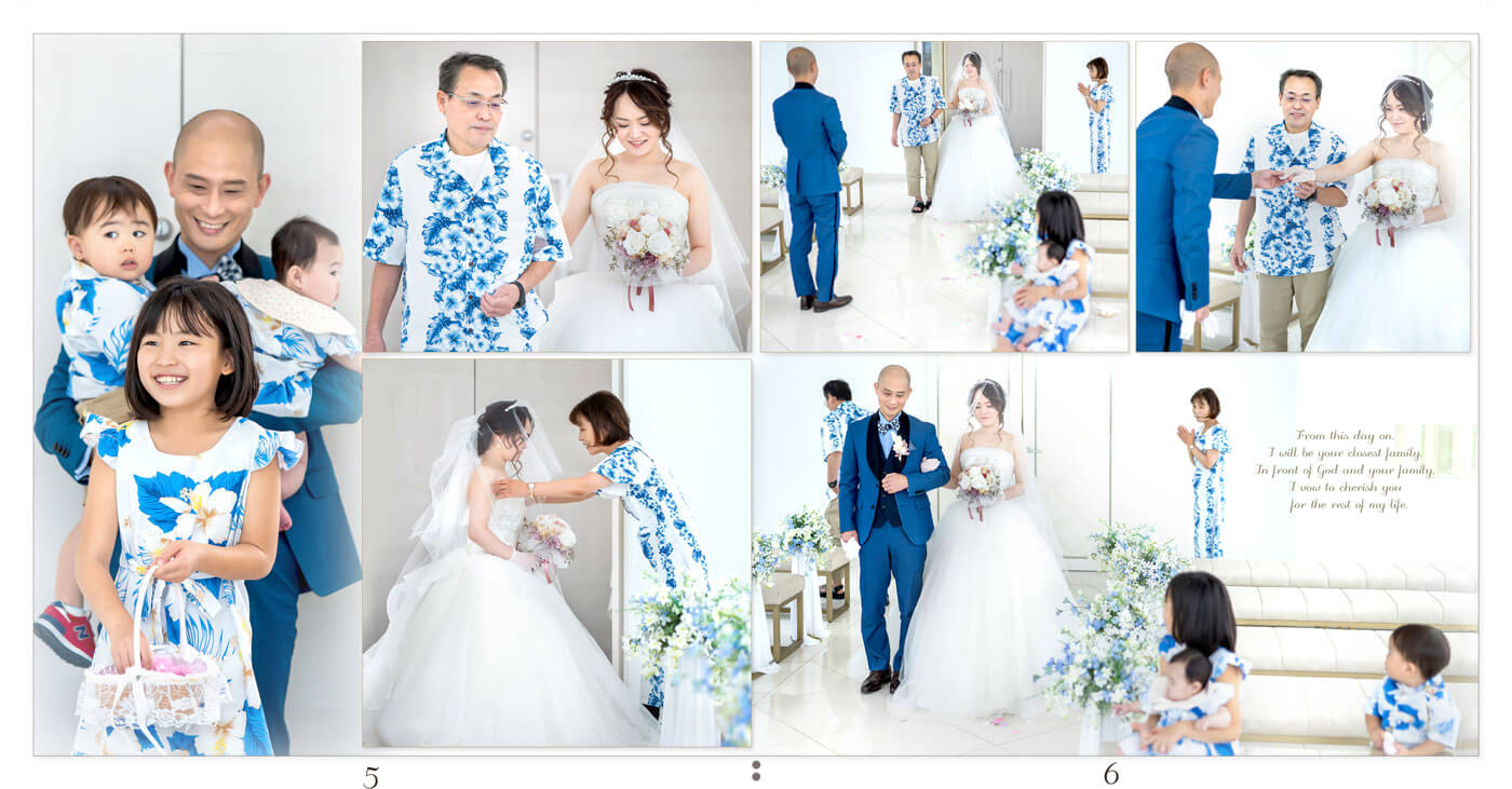 5～6ページ 沖縄 シーシェルブルー 結婚式アルバム