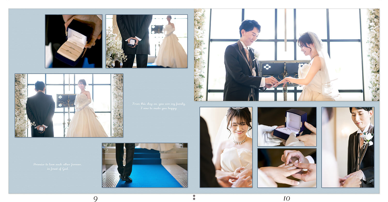 9～10ページ リヴァージュブラン 結婚アルバム