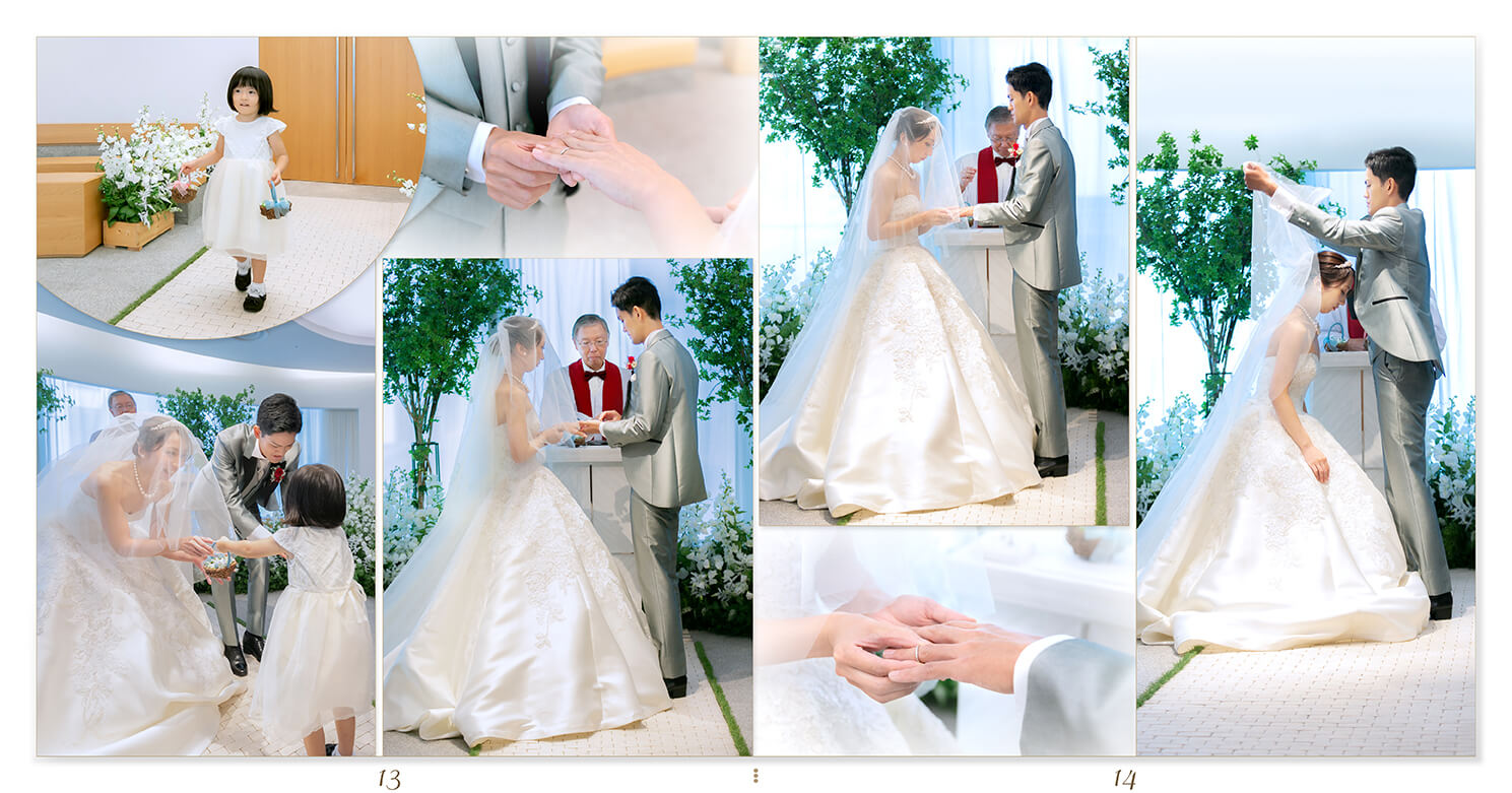 13～14ページ 結婚式アルバム
