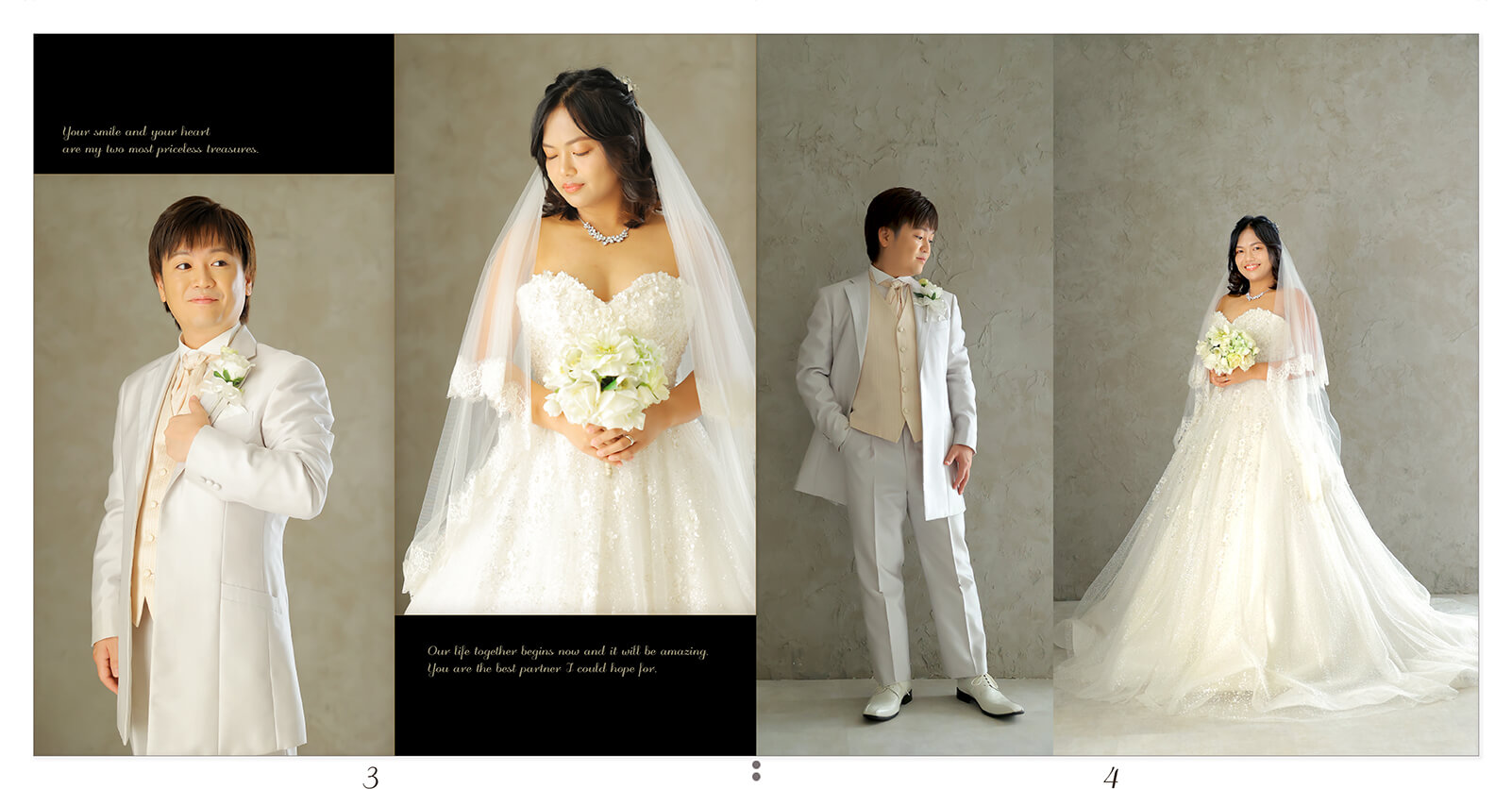 3～4ページ フォトウェディング アルバム