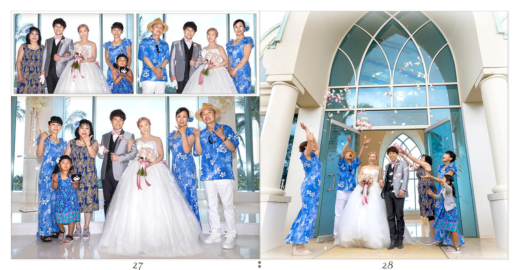 27～28ページ オアフ島 結婚式アルバム