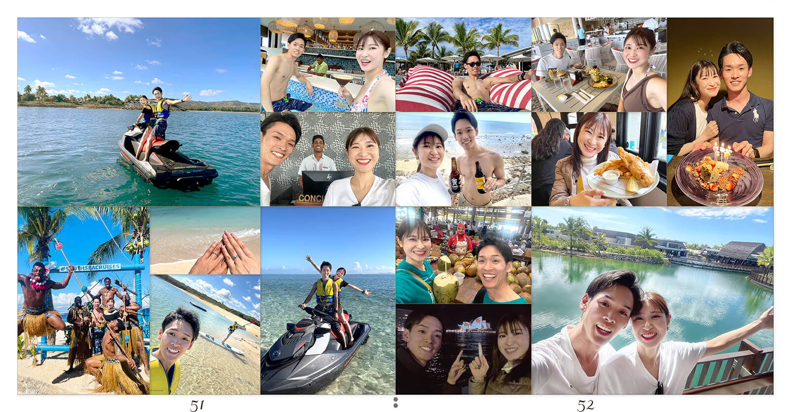 51～52ページ 新婚旅行アルバム