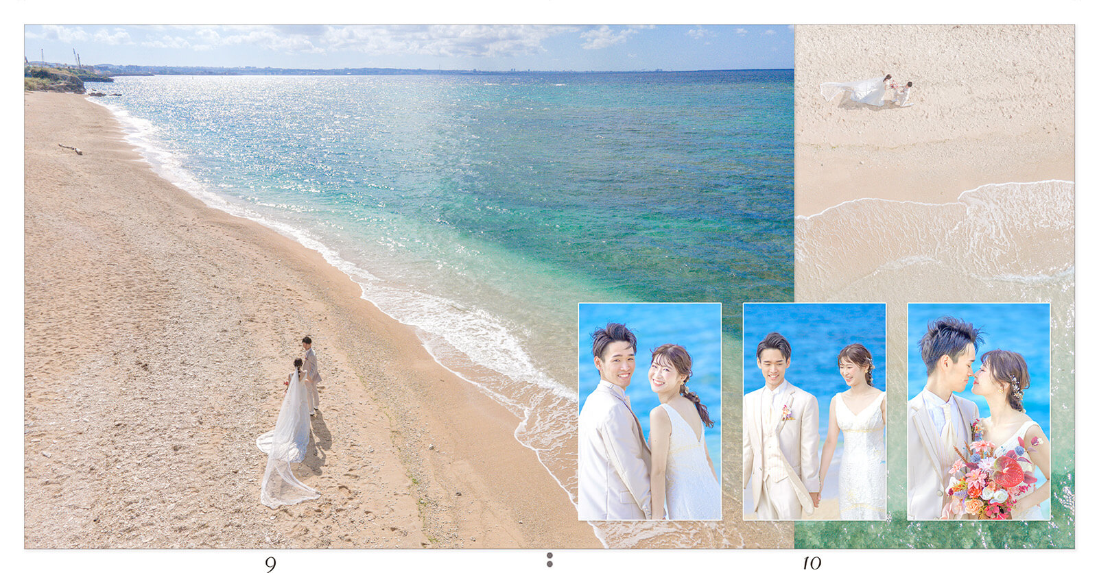 9～10ページ 沖縄 新婚旅行アルバム